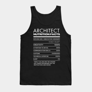 Nutrition Facts Tee for Architect Tank Top